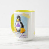 Mug Windows Endevour OS Tux mis à niveau (Devant gauche)