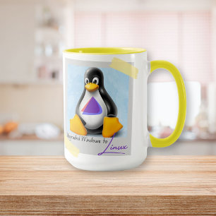 Mug Windows Endevour OS Tux mis à niveau
