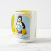 Mug Windows PopOS Tux mis à niveau (Devant gauche)