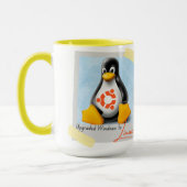 Mug Windows Ubuntu Linux Tux mis à niveau (Gauche)