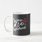 Mug Wine Cats And Weekends  (Gauche)