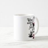 Mug Wine Make Me Feel Less Murdery Funny Gothic Witch (Devant droit)