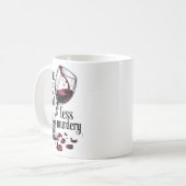 Mug Wine Make Me Feel Less Murdery Funny Gothic Witch (Devant gauche)