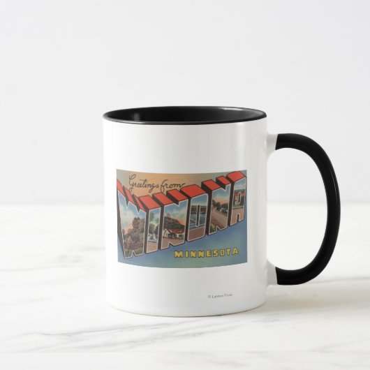 Mug Winona, Minnesota - Scènes de grandes lettres (Droite)