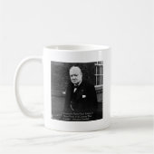 Mug Winston Churchill Dons "Réussite Jamais Finale" (Gauche)