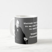 Mug Winston Churchill - Sur L'Histoire De L'Écriture (Devant gauche)