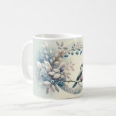 Mug Winter Bluebird Berry Wreath (Devant gauche)