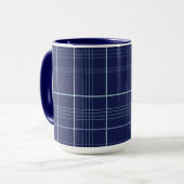 Mug Winter Blues Plaid (Devant gauche)