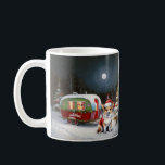 Mug Winter Corgi Caravan Christmas Adventure<br><div class="desc">Laissez-vous tenter par la magie d'une nuit d'hiver enneigée alors qu'une caravane glisse gracieusement à travers le paysage illuminé par la lune. La beauté sereine de la neige scintillante et l'éclat enchanteur de la lune créent une scène captivante, promettant une aventure de Noël inoubliable remplie de chaleur, de joie et...</div>