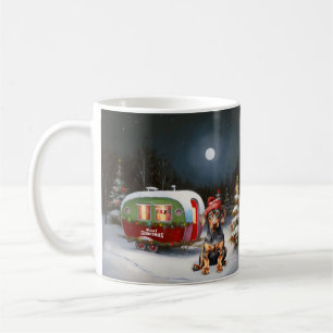 Mug Winter Doberman Caravan Christmas Adventure