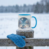 Mug Winter Foxes by Moonlit Snowy River