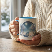 Mug Winter Foxes by Moonlit Snowy River