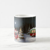 Mug Winter French Bulldog Caravan Christmas Adventure (Centre)