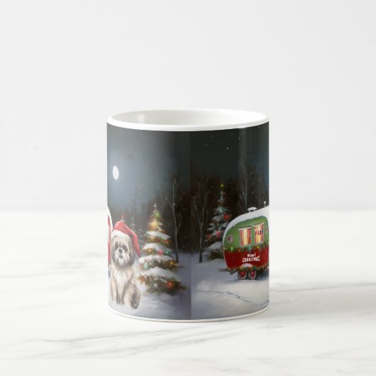 Mug Winter Havanese Caravan Christmas Adventure (Centre)