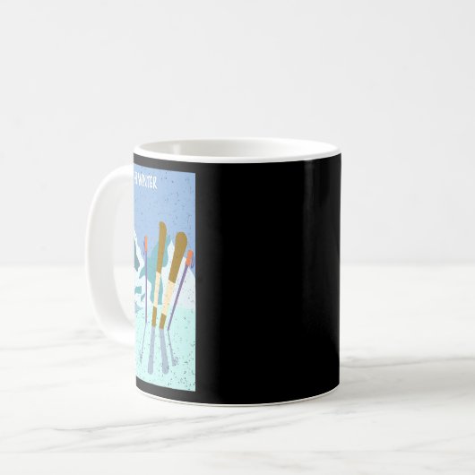 Mug Winter Holiday Ski Christmas X-mas Skiing Skier 1 (Devant gauche)