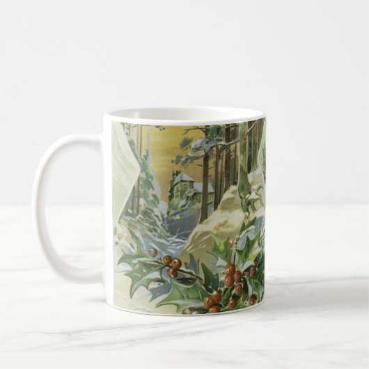 Mug Winter House Vintage (Gauche)