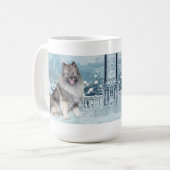 Mug Winter Keeshond (Devant gauche)