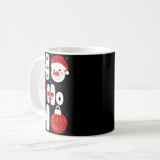 Mug Winter Magic Design Retro Winter Christmas Vector (Devant gauche)