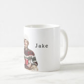 Mug Winter Man with Beard White Hat (Devant droit)