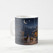 Mug Winter Night Love Cabin – Peaceful (Devant gauche)