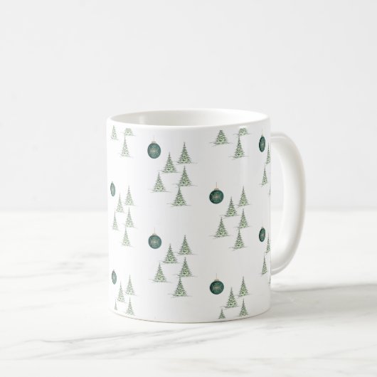 Mug Winter Pines Gift Wrap (Devant droit)