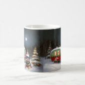 Mug Winter Rottweiler Caravan Christmas Adventure (Centre)
