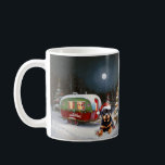 Mug Winter Rottweiler Caravan Christmas Adventure<br><div class="desc">Laissez-vous tenter par la magie d'une nuit d'hiver enneigée alors qu'une caravane glisse gracieusement à travers le paysage illuminé par la lune. La beauté sereine de la neige scintillante et l'éclat enchanteur de la lune créent une scène captivante, promettant une aventure de Noël inoubliable remplie de chaleur, de joie et...</div>