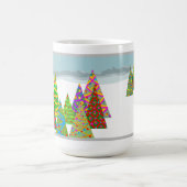 Mug Winter scene with xmas trees (Centre)