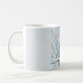 Mug Winter Snowflakes Blue Owl Christmas Snow (Gauche)