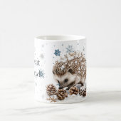 Mug Winter Snowflakes Hedgehog Let it snow Christmas (Centre)