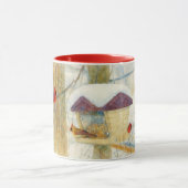 Mug Winter Watercolor Cardinals (Centre)