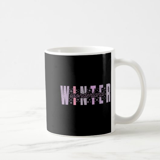 Mug Winter Wonderland Festive Tygraphy Art  (Droite)