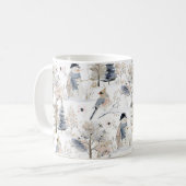 Mug Winter Wonderland Snowman et Bird Motif (Devant gauche)