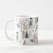 Mug Winter Wonderland Snowman et Bird Motif (Gauche)