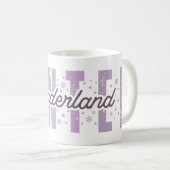 Mug Winter Wonderland - Typographie Festive Art (Devant droit)