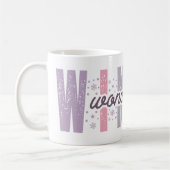 Mug Winter Wonderland - Typographie Festive Art (Gauche)