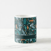 Mug Winter Woodland Turquoise/Gold ID785 (Centre)