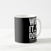 Mug Wipe It Down Fitness Motivation Art  (Devant droit)