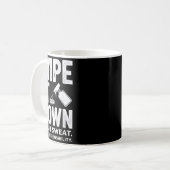 Mug Wipe It Down Fitness Motivation Art  (Devant gauche)