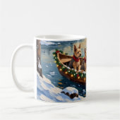 Mug Wire Fox Terrier Christmas Boat Holiday (Gauche)