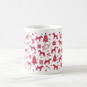 Mug Wire Fox Terrier Design de Noël (Centre)