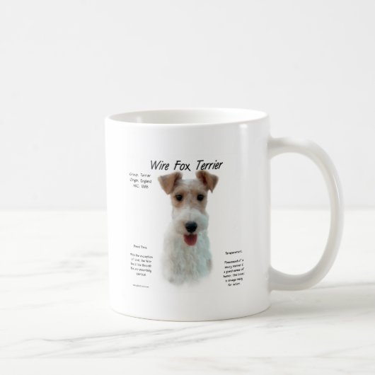 Mug Wire Fox Terrier Histoire; à propos de fil fox ter (Droite)