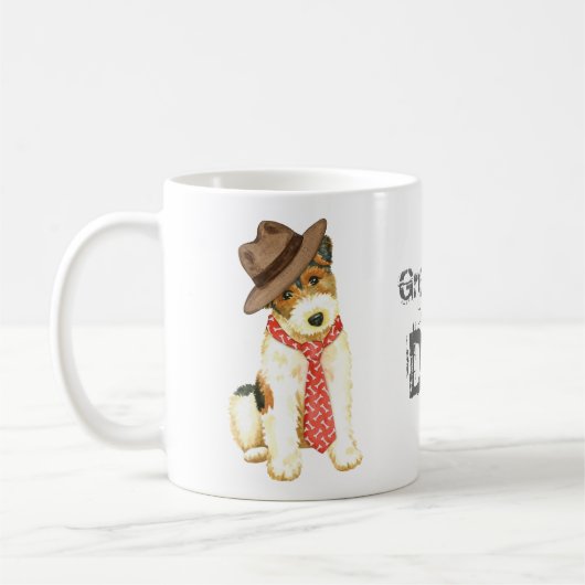 Mug Wire Fox Terrier Papa (Gauche)