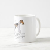 Mug Wire Fox Terrier Souvenir FEMELLE (Devant droit)