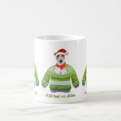 Mug Wire Fox Terrier vacances portant un pull moche de (Centre)