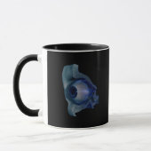 Mug wireframe 3d des muscles d'oeil dans une orbite (Gauche)