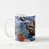 Mug Wirehaired Pointing Griffon Christmas Boat Holiday (Gauche)