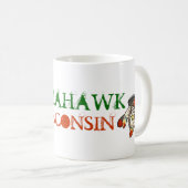MUG WIS DE TOMAHAWK LE WISCONSIN DE PROMO DE TOURISME (Devant droit)
