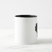 Mug Wisconsin Love State Map Tableau noir en forme de  (Centre)