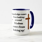 MUG WISDOM COMES FROM LOOKING UP (Devant droit)